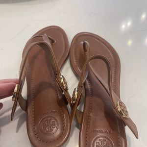 Tory Burch brown leather sandals
